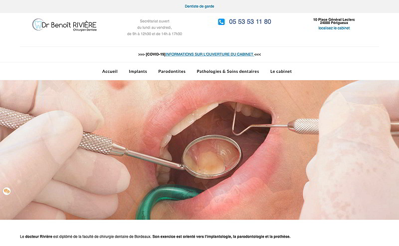 cabinet de dentiste du docteur riviere a perigueux