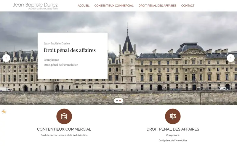 Maitre Jean Baptiste DURIEZ Avocat au Barreau de Paris