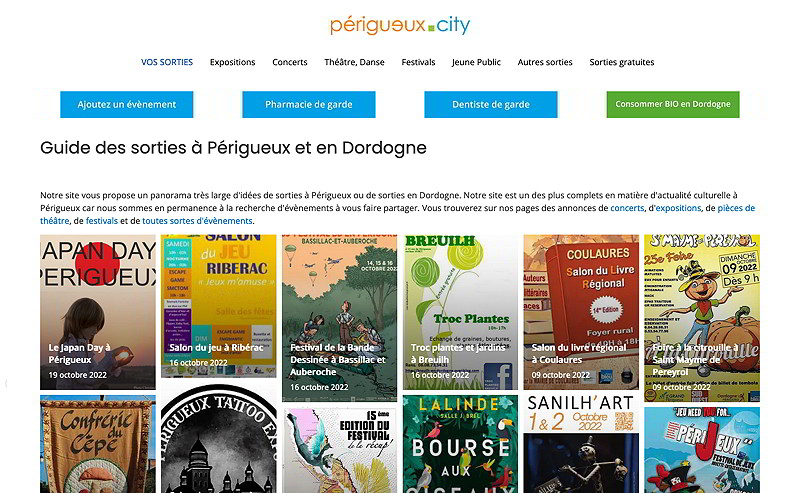 Guide des sorties a Perigueux